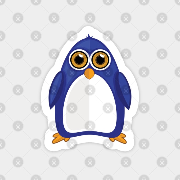 Blue Penguin Sticker by adamzworld